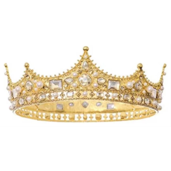 Image de CROWN - ROYALTY CROWN - PEARL AND DIAMOND - GOLD