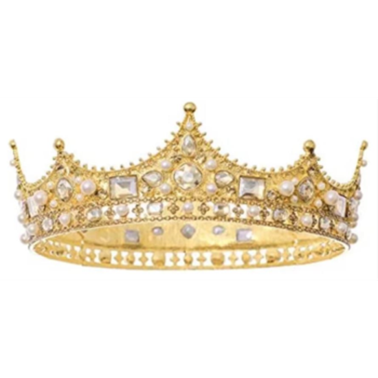 Image sur CROWN - ROYALTY CROWN - PEARL AND DIAMOND - GOLD
