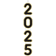 Image de DECOR - 2025 New Years Jumbo Hanging Decoration - Black, Silver, Gold