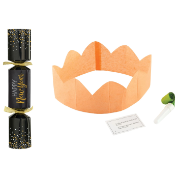 Image de DECOR - Happy New Year Crackers Black, Silver, Gold