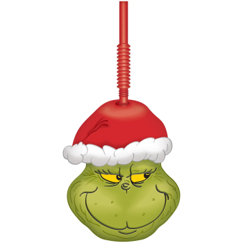 Picture of TABLEWARE - Grinch Plastic Cup with Straw