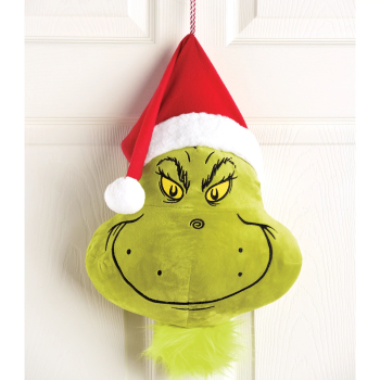 Picture of DECOR - The Grinch Head Plush Door Hanger