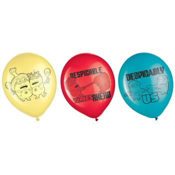 Picture of Despicable Me Latex Balloons 12"
