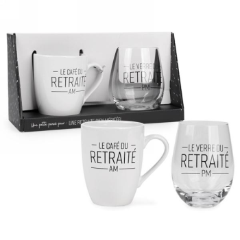 Picture of GIFTLINE - Mug & wine glass set - retraité