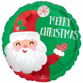Picture of 18" FOIL - SMILEY SANTA XMAS