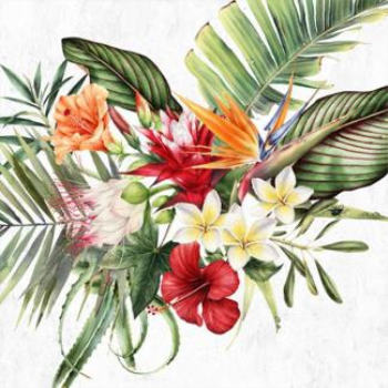 Image de TABLEWARE - FLOWERS & FOLIAGE - LUNCHEON NAPKIN