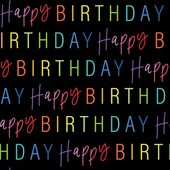 Image de PRINTED JUMBO GIFT WRAP - RAINBOW BIRTHDAY PRINT