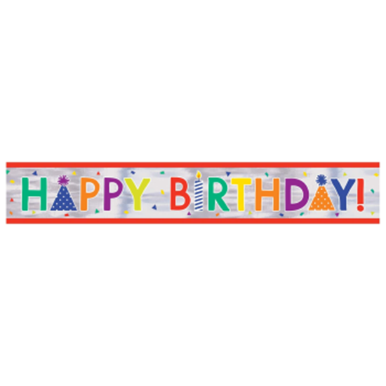Picture of DECOR - Confetti Time Birthday Foil Banner