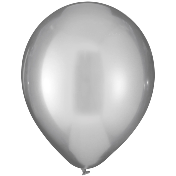 Image de 12" Luxaire Metallic Latex Balloon - Platinum