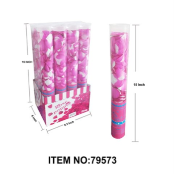 Image de DECOR - POPPER - PARTY POPPER - 15" - PETALS PINK