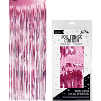 Image de DECOR - FOIL CURTAIN 3'x8' - PINK