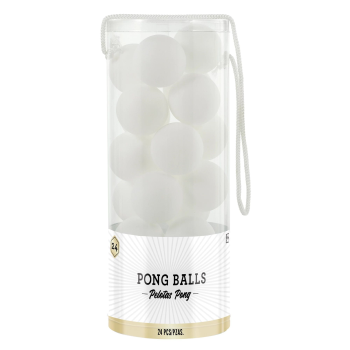 Image de WHITE PING PONG BALL 24CT