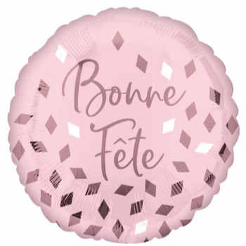 Image de 18" FOIL - BONNE FETE BLUSH PINK