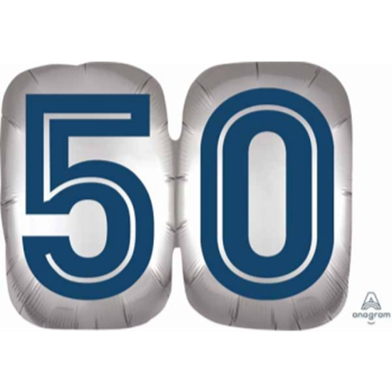 Image sur 25" - HAPPY BDAY MAN 50TH SHAPE