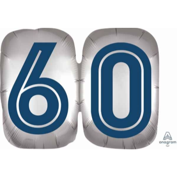 Image de 25" - HAPPY BDAY MAN 60TH SHAPE