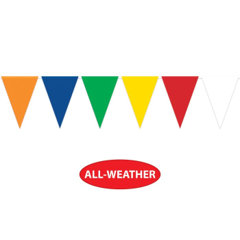 Image de DECOR - Multi-Color Oversized Pennant Banner 25'