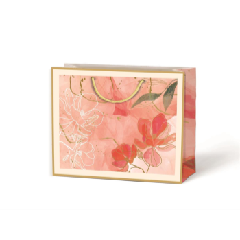 Image de BAGS - CORAL/PINK FLORAL MEDIUM GIFT BAG 