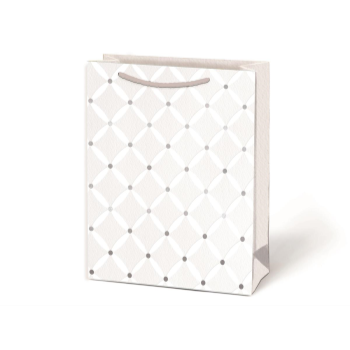 Image de BAGS - WHITE QUILTED LARGE GIFT BAG 