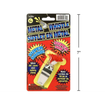 Image de METAL WHISTLE WITH CORD