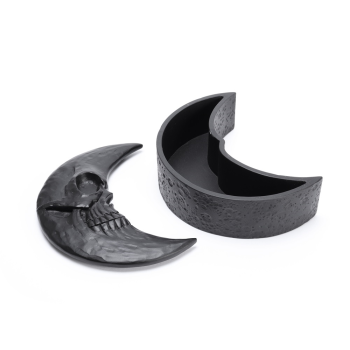 Image de DECOR - SKULL MOON TRINKET BOX - MATTE