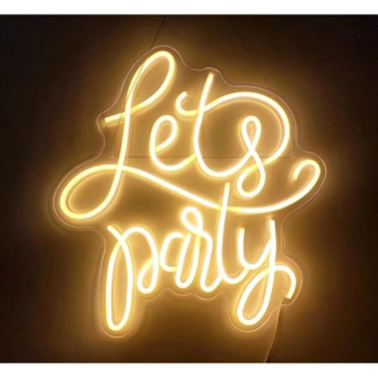 Image sur LET'S PARTY NEON SIGN 