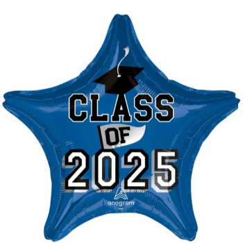 Image de 18" FOIL - CLASS "2025" BLUE GRAD
