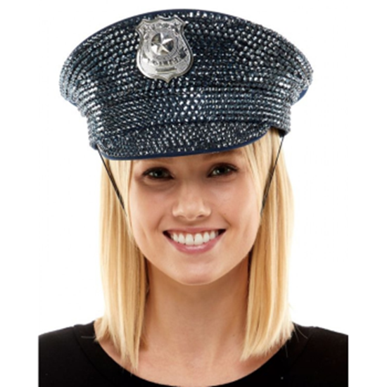 Image sur HAT - GLAM GEMS NAVY POLICE HAT