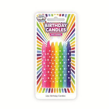 Image de PARTY CANDLES - POLKA DOTS MULTI