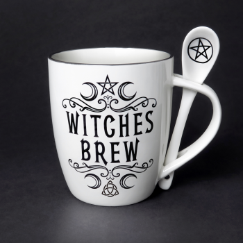 Image de TABLEWARE - MUG & SPOON SET - WITCHES BREW