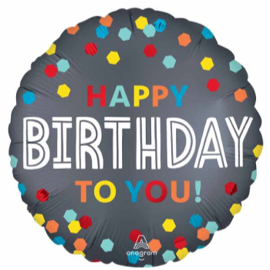Image sur 18" FOIL - HAPPY BIRTHDAY TO YOU BALLOON