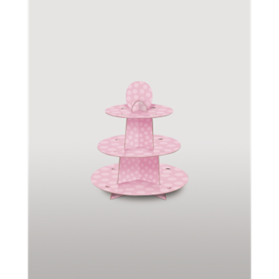 Image sur PINK DOT CUPCAKE STAND