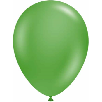 Image de 11" CRYSTAL GREEN LATEX BALLOONS - TUFTEK