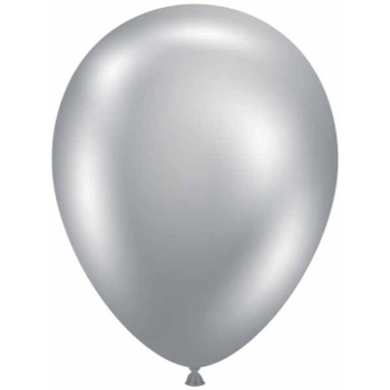 Image de 11" EFFECTS - SILVERY LATEX BALLOONS - TUFTEK