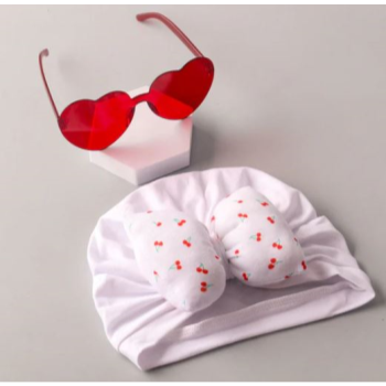 Picture of WEARABLE - Cherry Bow Hat and Heart Sunglasses