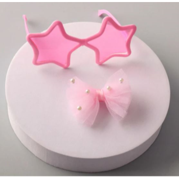 Picture of FAVOUR - Star Sunglass Pearl Tulle Bow Set