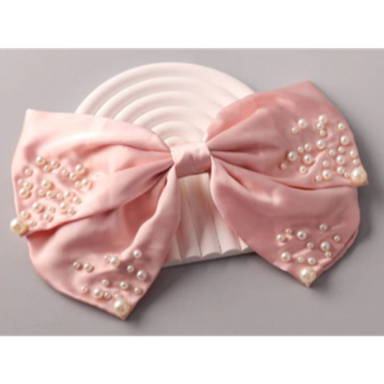 Image sur WEARABLE - Pearl Speckled Bow Clip