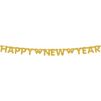 Image de DECO - GOLD HAPPY NEW YEAR BANNER 5'