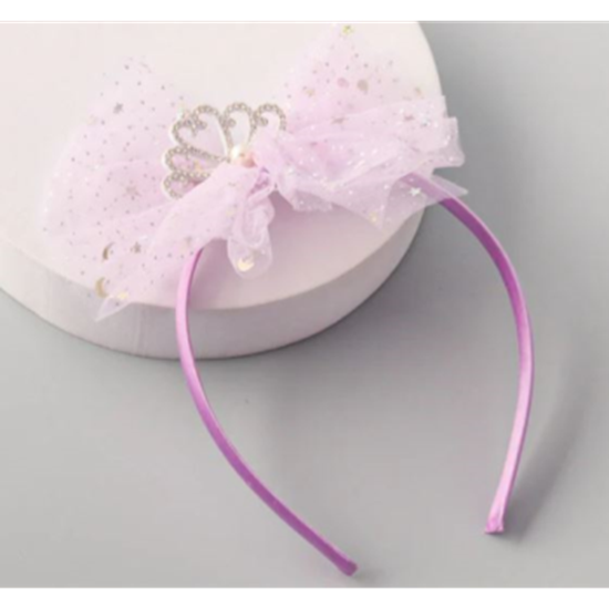 Picture of WEARABLE - Tulle Bow Princess Crown Headband