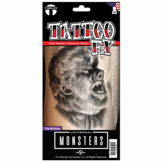 Picture of TATTOO FX - UNIVERSAL MONSTERS - THE WOLFMAN
