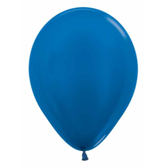 Picture of 5" METALLIC ROYAL BLUE LATEX BALLOONS - SEMPERTEX