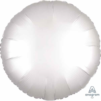 Picture of 18" FOIL - METALLIC WHITE SATIN ROUND