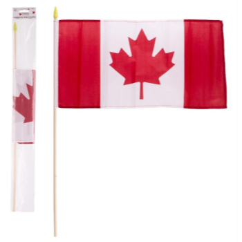 Image de Canada Flag on Stick - 18" x 9"