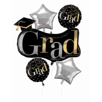 Picture of 28'' FOIL - CLASS DISMISSED GRAD BOUQUET