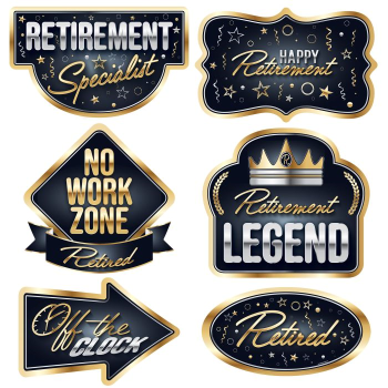 Picture of DECOR - HAPPY RETIREMENT CUTOUTS