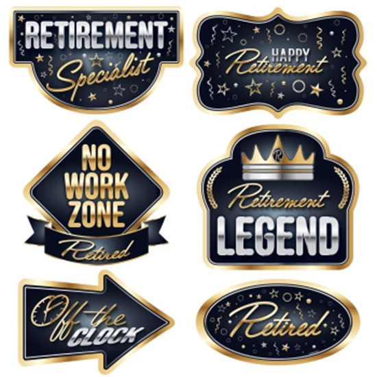 Picture of DECOR - HAPPY RETIREMENT CUTOUTS