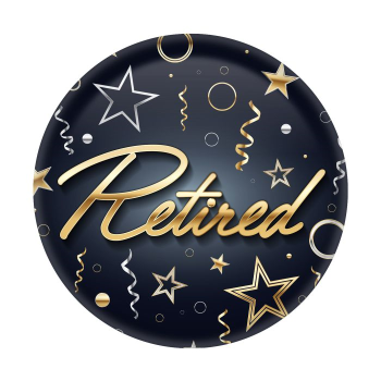 Picture of WEARABLE - HAPPY RETIREMENT BUTTON 2"