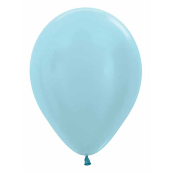 Picture of 11" SATIN LIGHT BLUE LATEX BALLOONS - SEMPERTEX