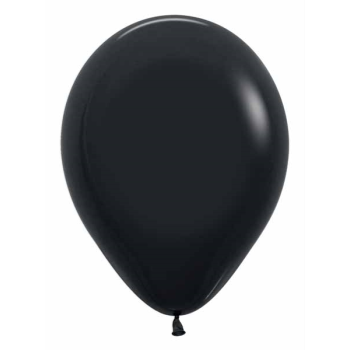 Picture of 11" BLACK #080 LATEX BALLOONS - SEMPERTEX
