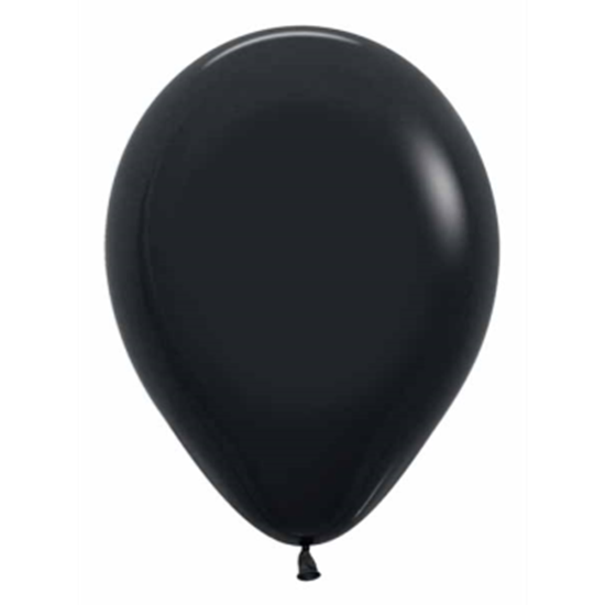 Picture of 11" BLACK #080 LATEX BALLOONS - SEMPERTEX