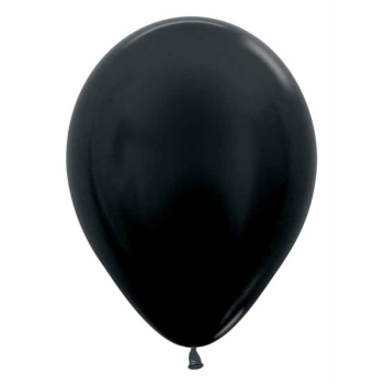 Picture of 11" METALLIC BLACK LATEX BALLOONS - SEMPERTEX